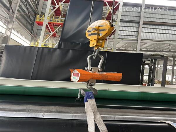 High density polyethylene geomembrane production line.jpg